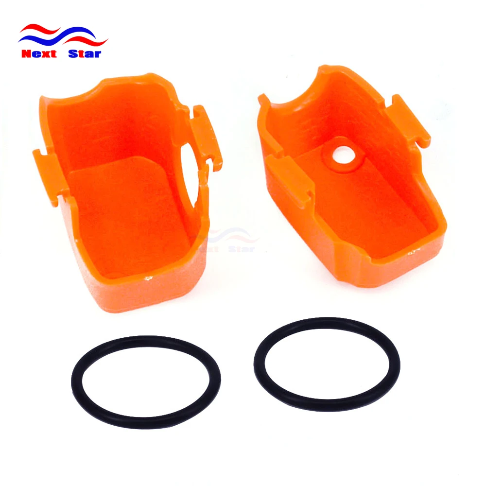 Motorcycle Plastic Orange Master Cylinder Cover Guard Protector For KTM EXC XC XCF MX EGS SX SMR 50 85 125 200 250 300 400 530 | Автомобили