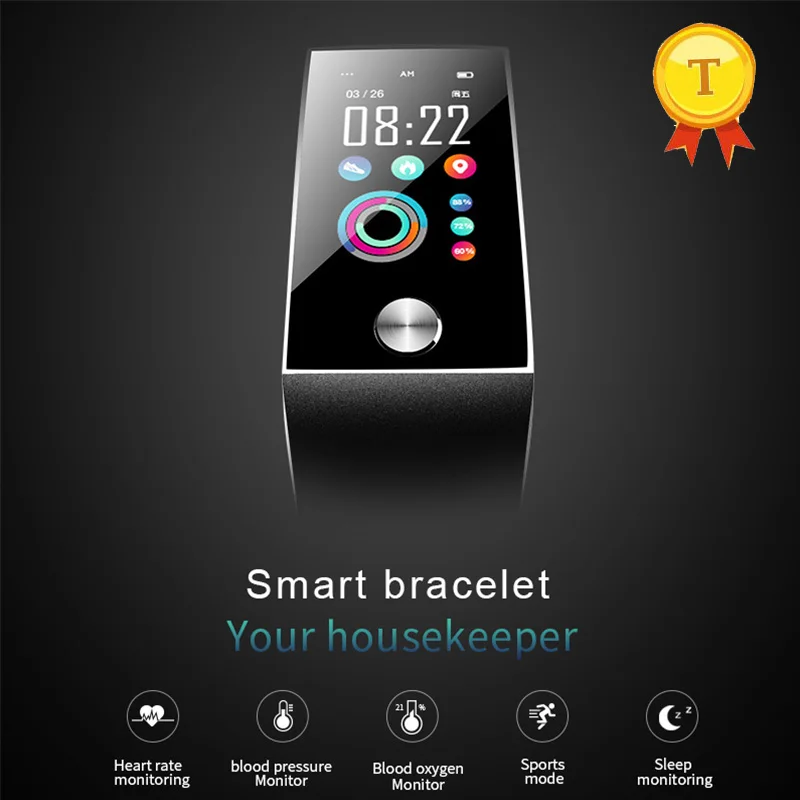Профессиональный смарт браслет ecg + ppg фитнес трекер для измерения сердечного