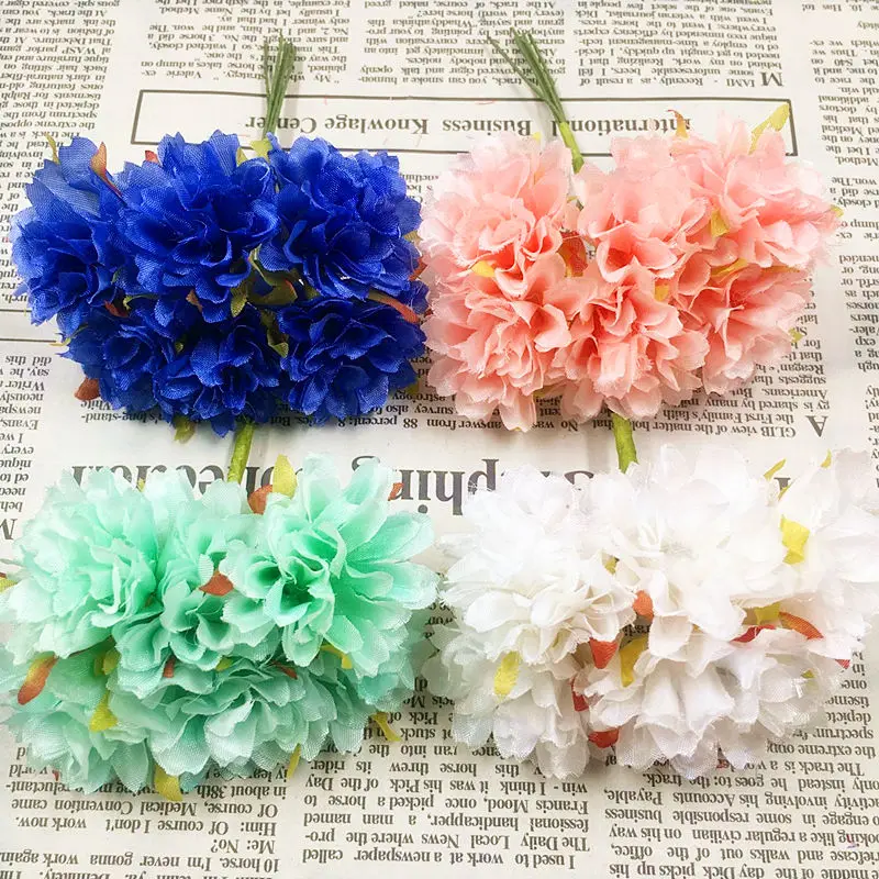 Имитация искусственных шелковая Гвоздика букет цветов/Сделай сам свадебное