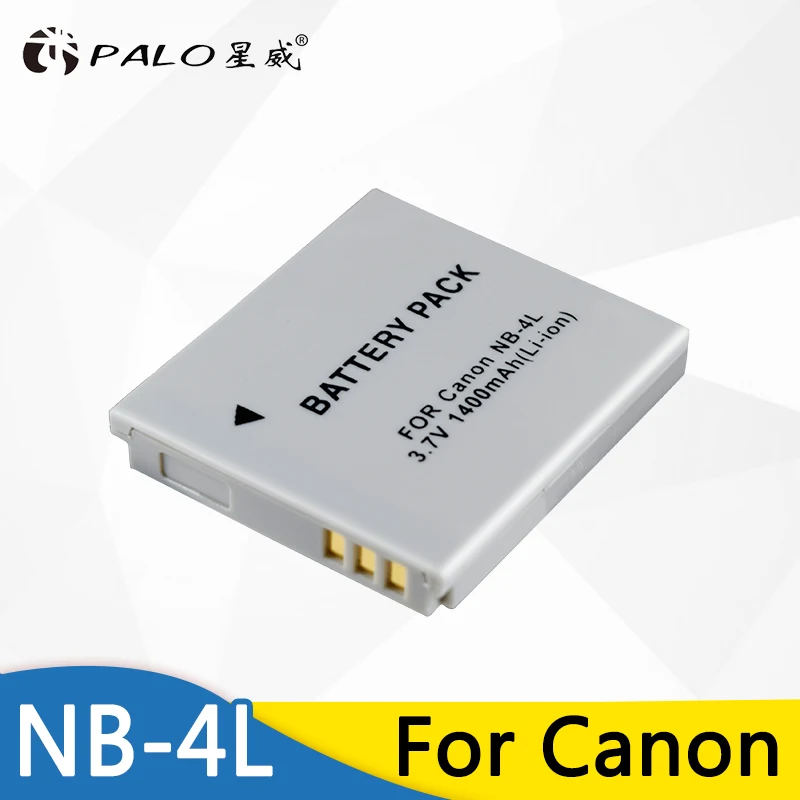 Литий ионный аккумулятор Palo NB 4L NB4L для камеры Canon IXUS 30 40 50 55 60 65 80 100 I20 PowerShot SD1000