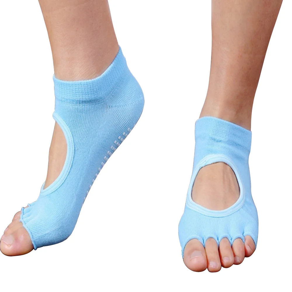 1 пара Противоскользящих спортивных носков для йоги женщин Нескользящие