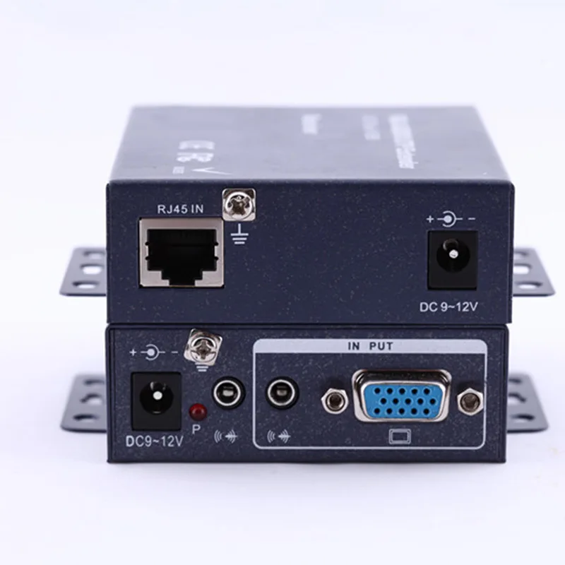 1080P 200 м VGA Видео Аудио удлинитель повторитель по Cat6 Cat7 Ethernet кабели RJ45 передатчик