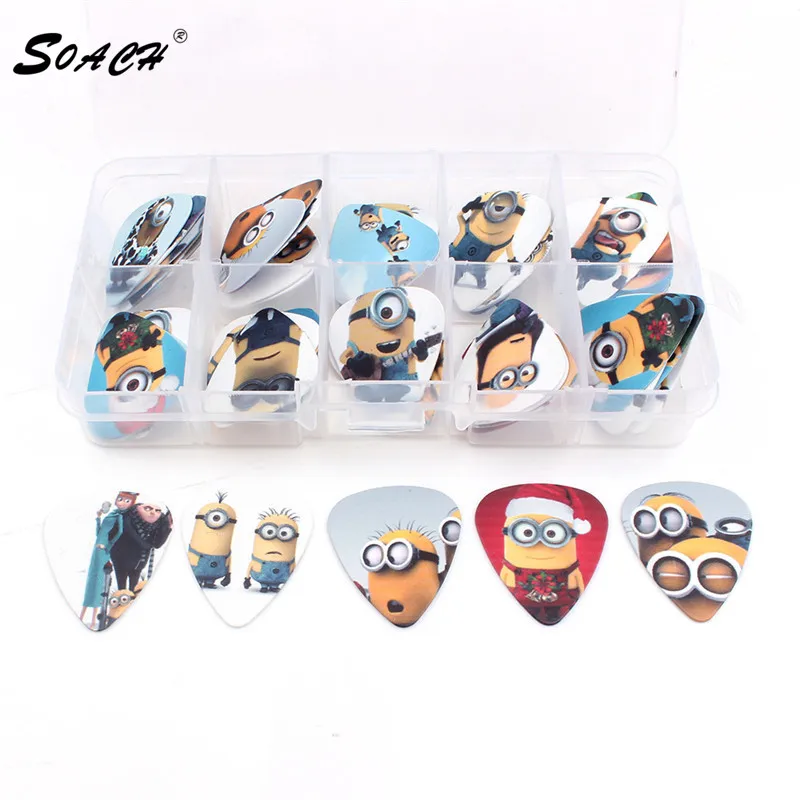 

50 PCS guitar picks pick the piece of double-sided color design mix pick-up ballad guitar accessories ukulele bass guitar
