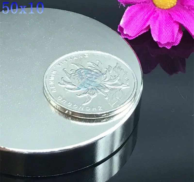 1 шт. 50*10 мм N35 magnet Miu магнит 50x10 мм Сильный диск Nd-Fe-B неодимовый магнит искусство творение соединение