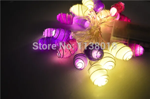 20 шт./компл. кокон светодиодные гирлянды Фея вечерние патио Рождество Свадебный