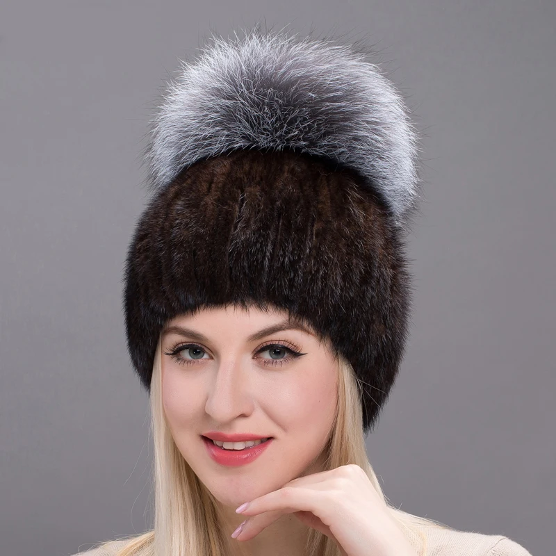 JKP 2018 зимняя теплая шапка русская кожаная норковая меховая новая брендовая