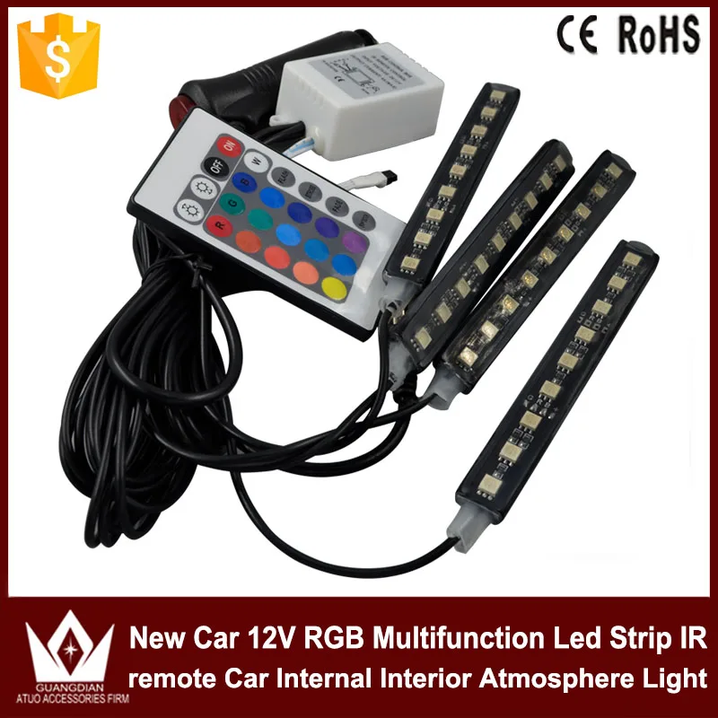 Tcart 1 компл автомобиля светодиодный RGB неоновая лампа Автоматическая внутренняя