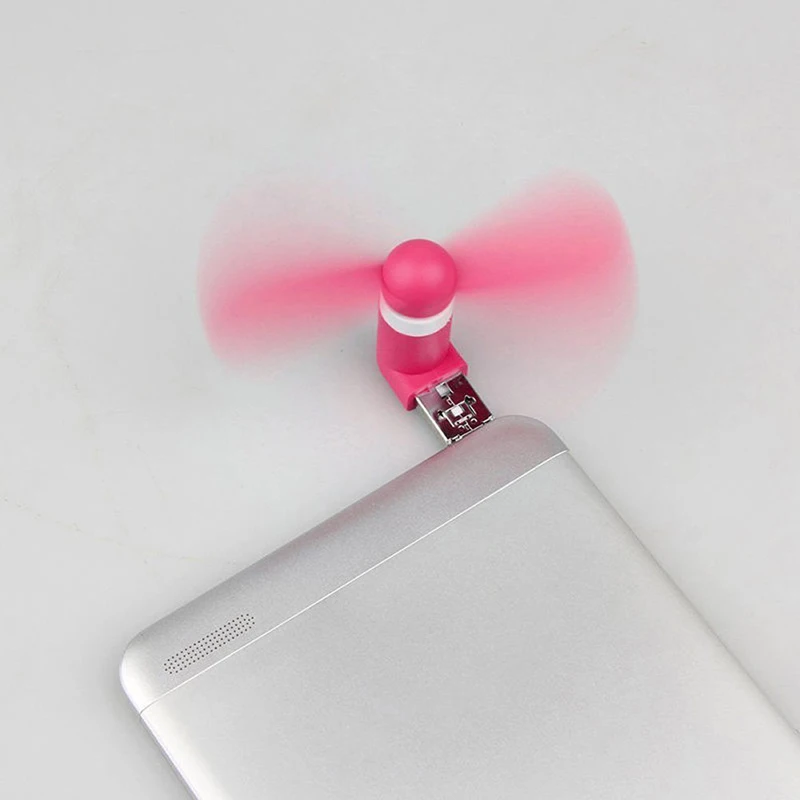 50 шт. новый милый 2 в 1 USB + Micro охлаждающий вентилятор цветной стандартный