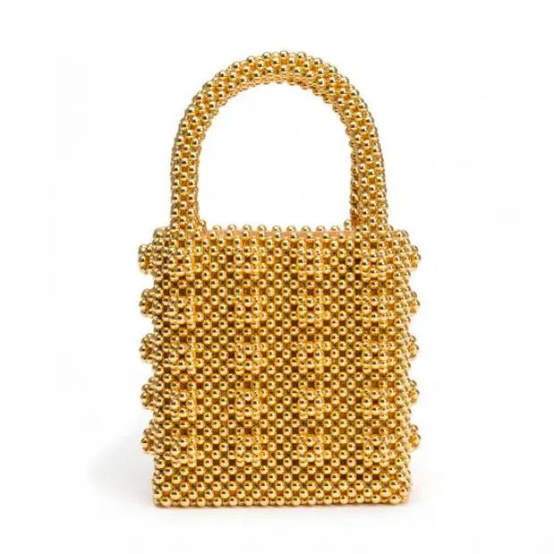 yellow pearl Жемчуг сумка из бисера коробка сумки женские вечерние элегантные Винтаж Сумки из натуральной кожи летние Элитный бренд белого и желтого цвета, розовый - Цвет: yellow pearl
