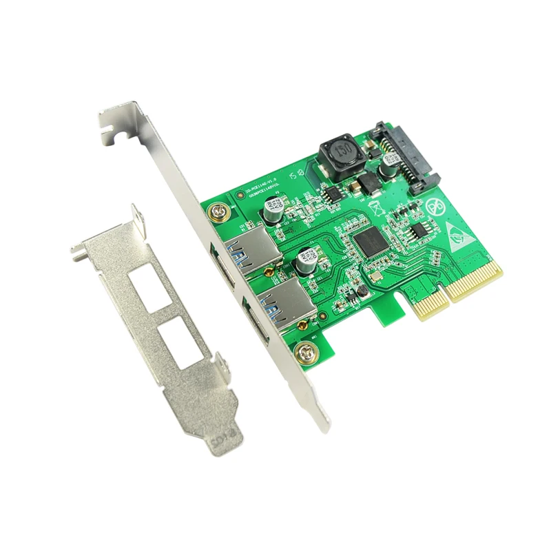 Desktop PCI Express x4 двойной USB3.1 Тип порт конвертер 2 порта USB 3.1 Тип-контроллер pci-e карты