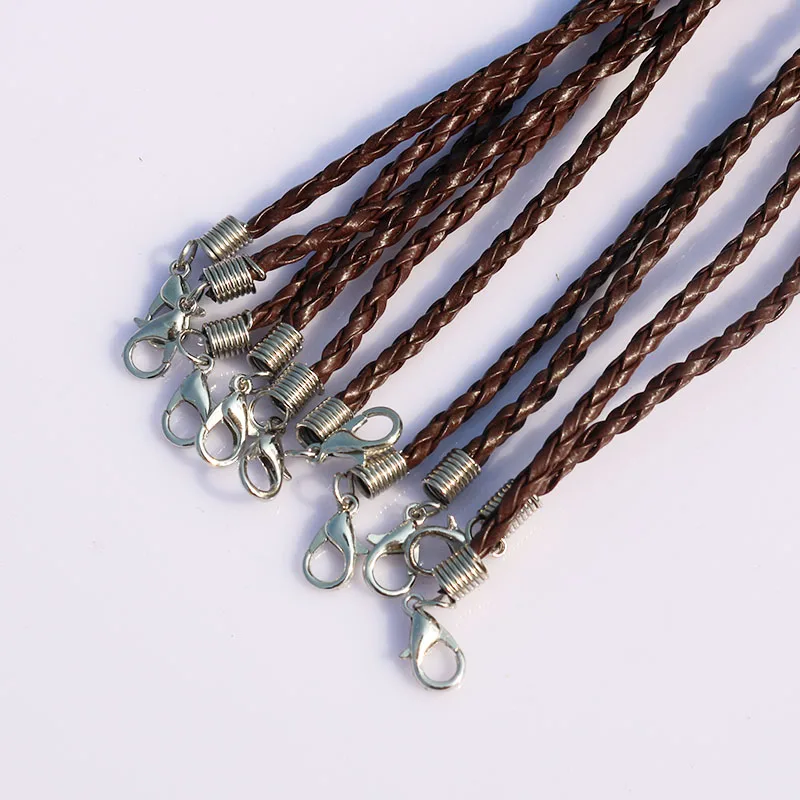 100 шт. женские кожаные браслеты длина 18 см|bracelet cord|leather bracelet cordleather |