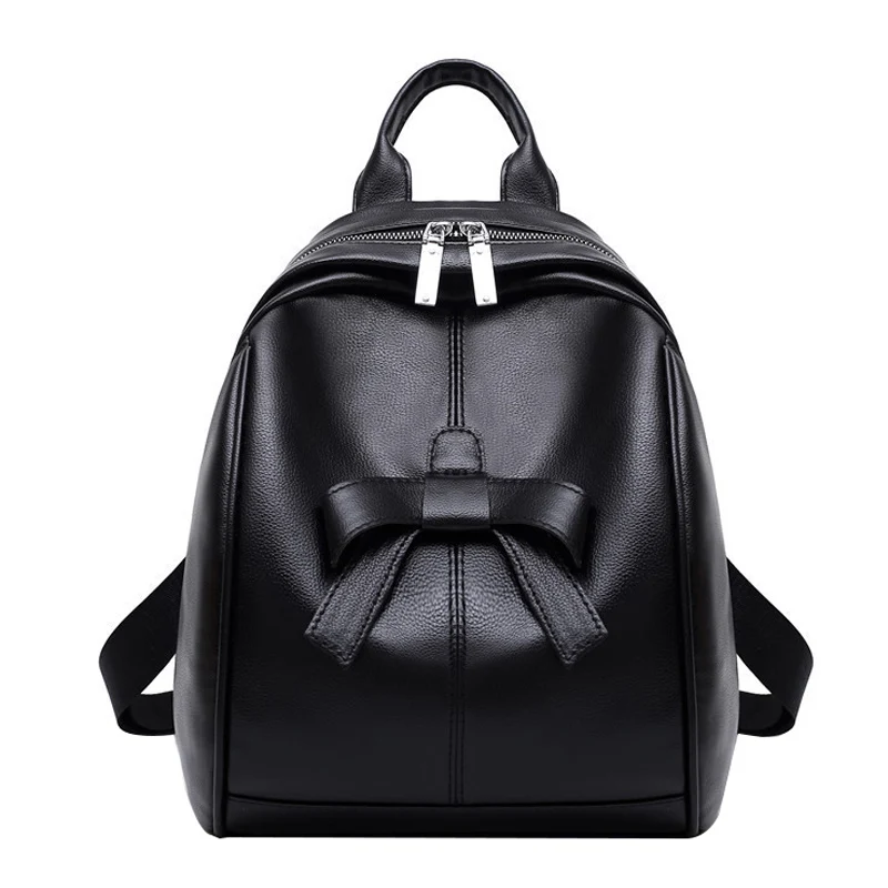Новинка 2019 женские рюкзаки модные однотонные сумки с бантом Сумки из