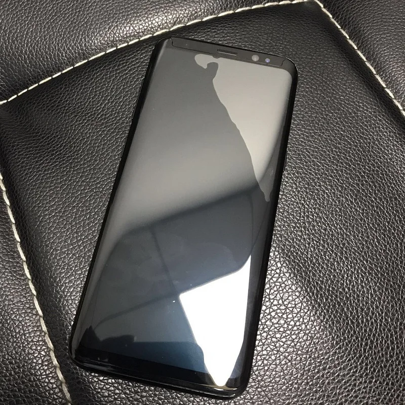 Закаленное 3d стекло с полным покрытием клея для Samsung S8 S9 Note9 защита экрана чехол