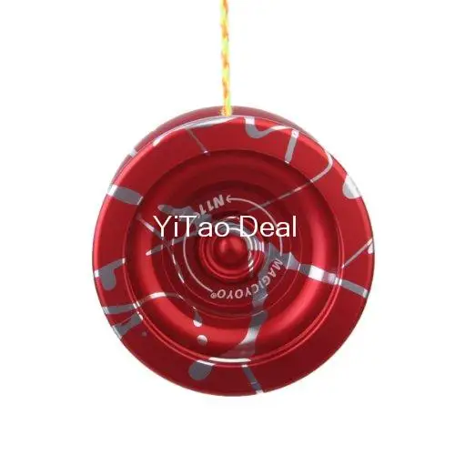 Новая версия Magic YOYO красный и серебряный N11 сплав алюминиевый Профессиональный Йо