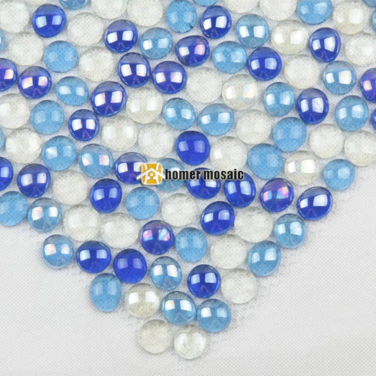 Синий 3D Круглый капли воды Кристалл мозаичной плиткой ehgm1025d для кухни щитка