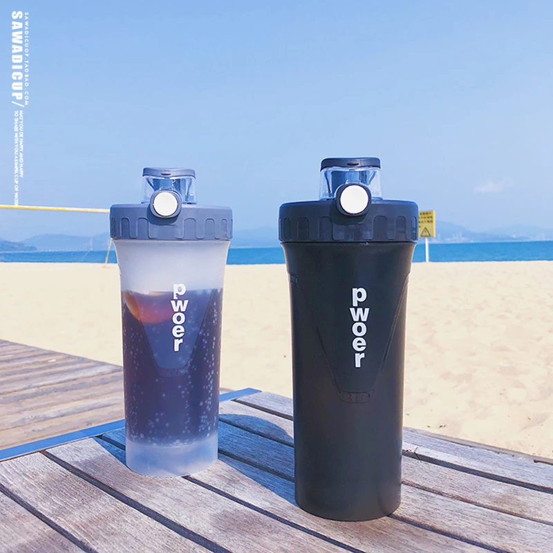 650ml протеин порошковый шейкер бутылка для сока бутылка для смешивания спортивные Пеший Туризм Йога бутылка для воды с фильтром фильтр летние посуда для напитков