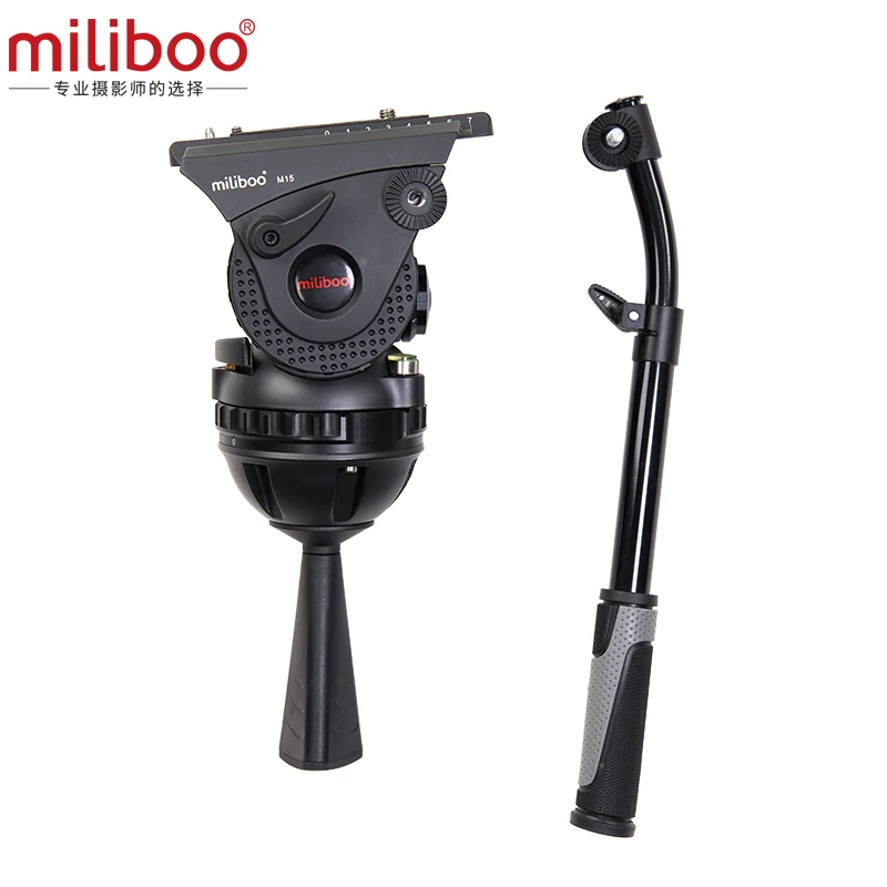 

Miliboo M15 профессиональная трансляция кино Регулируемая гидравлическая головка для камеры головка штатива нагрузка 15 кг с чашей 100 мм