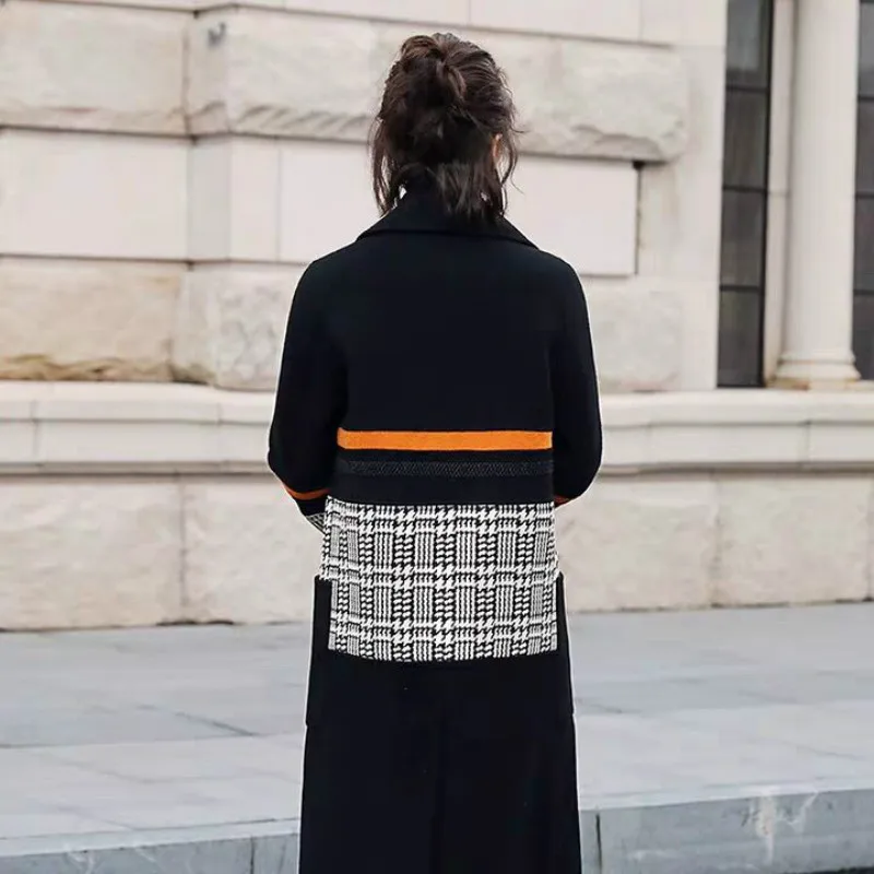 2018 осенне-зимнее теплое пальто женское Модное Новое высококачественное черное