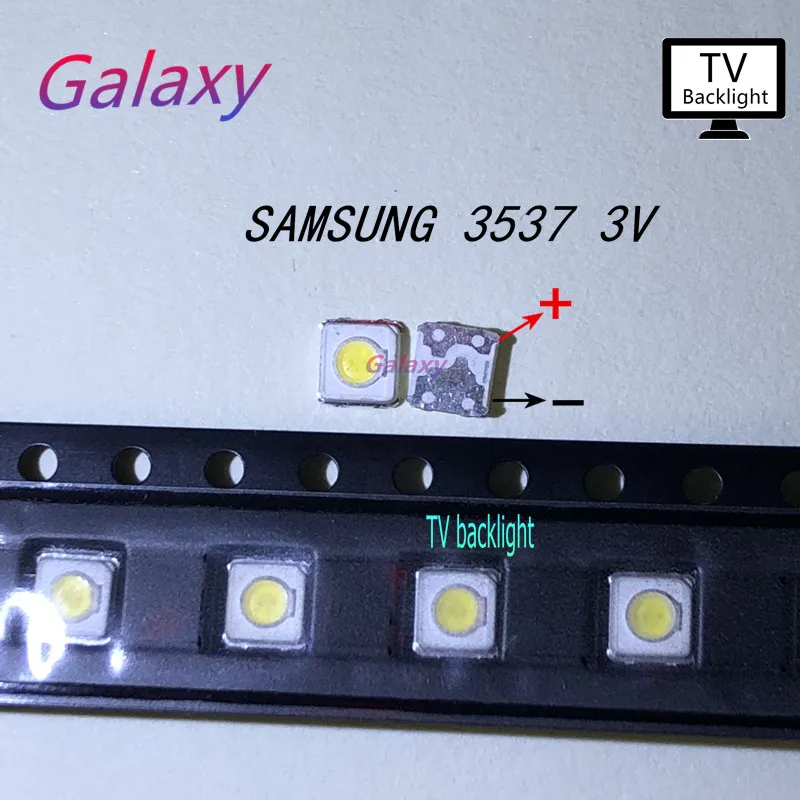 500 шт. LED 3537 3535 светового бисера холодный белый высокой мощности 1 Вт 3В 110LM для SAMSUNG