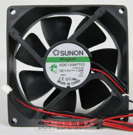 Новый 2 линейный бесшумный охлаждающий вентилятор SUNON 90*90*25 9 см 12 в 1 Вт KDE1209PTV3 с