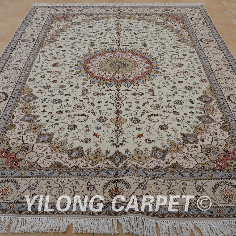 Yilong 6'x9' Восточная шерсть ручной работы ковер изысканный 100% ковры (1403) | Дом и