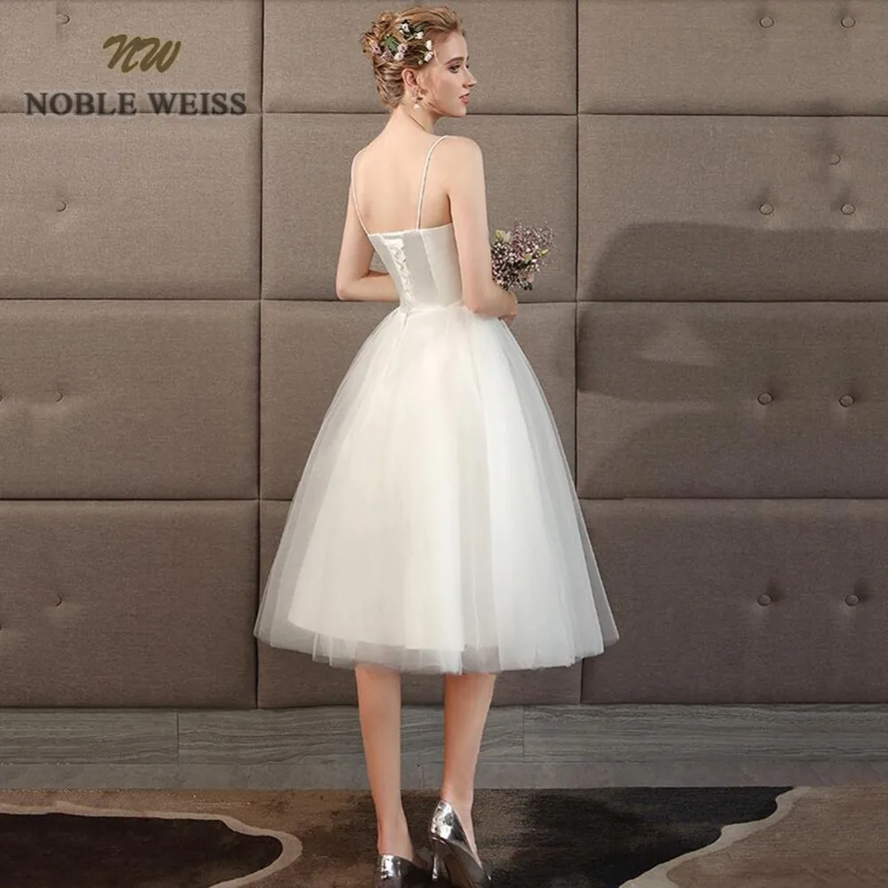 Свадебное платье 2021 милое Тюлевое пляжное свадебное простое Короткое А-силуэта с