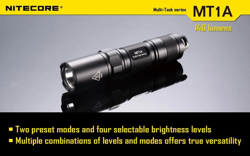 1 шт. Nitecore MT1A фонарик Cree XP-G R5 светодиодный 3 режима фонарика 140 люмен Мини светодиодный фонарь Nitecore