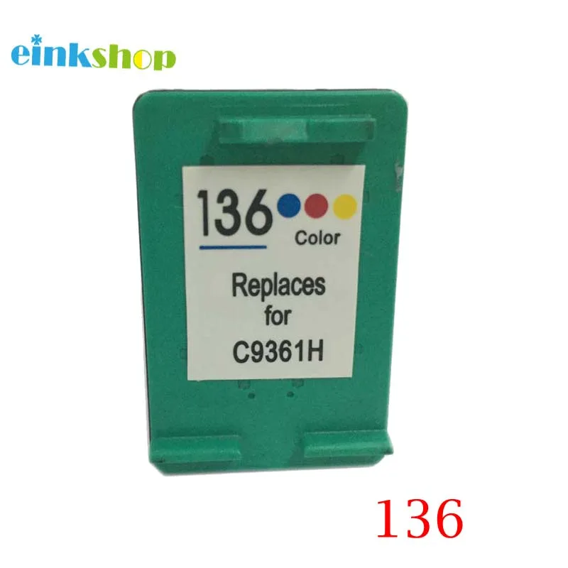 Сменный чернильный картридж einkshop 136 для hp Deskjet 5443 D4163 6213 Photosmart 2573 C3183 D5163 PSC 1513 |