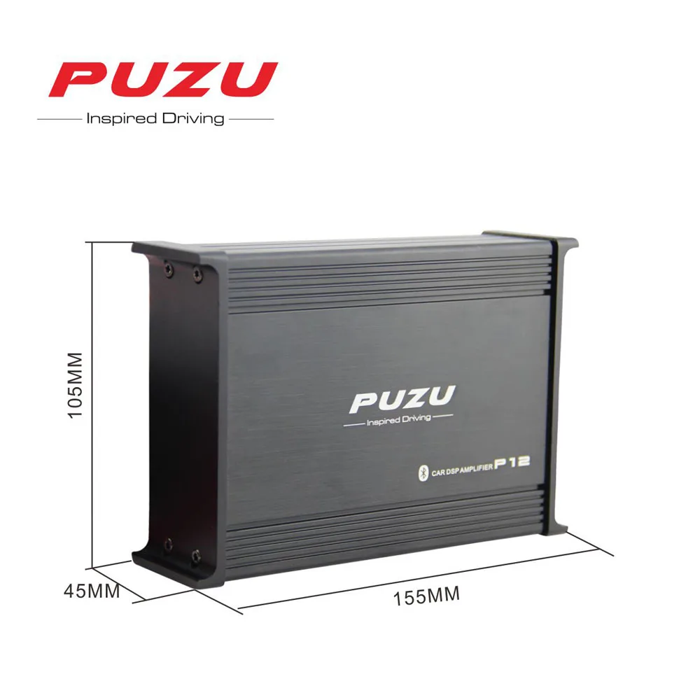 2018 PUZU P12 автомобильный DSP усилитель с 4 каналами и Bluetooth wifi функции автомобиля