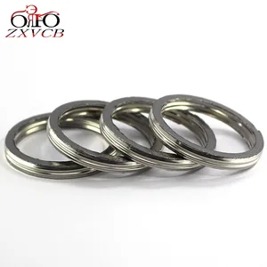 4 pcs for honda rvf750rrc45 vf750cv45 magna vf750f interceptor vf750s v45 sabre motorcycle cylindre exhaust gasket ring part free global shipping