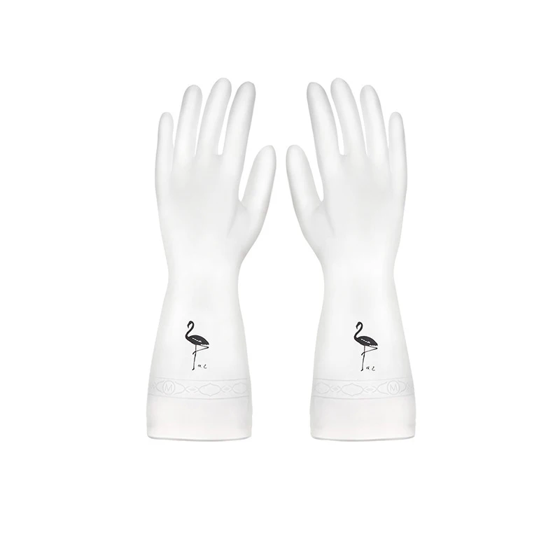 Одна пара перчатки для мытья кухни резиновые фруктов овощей нитриловые ванной