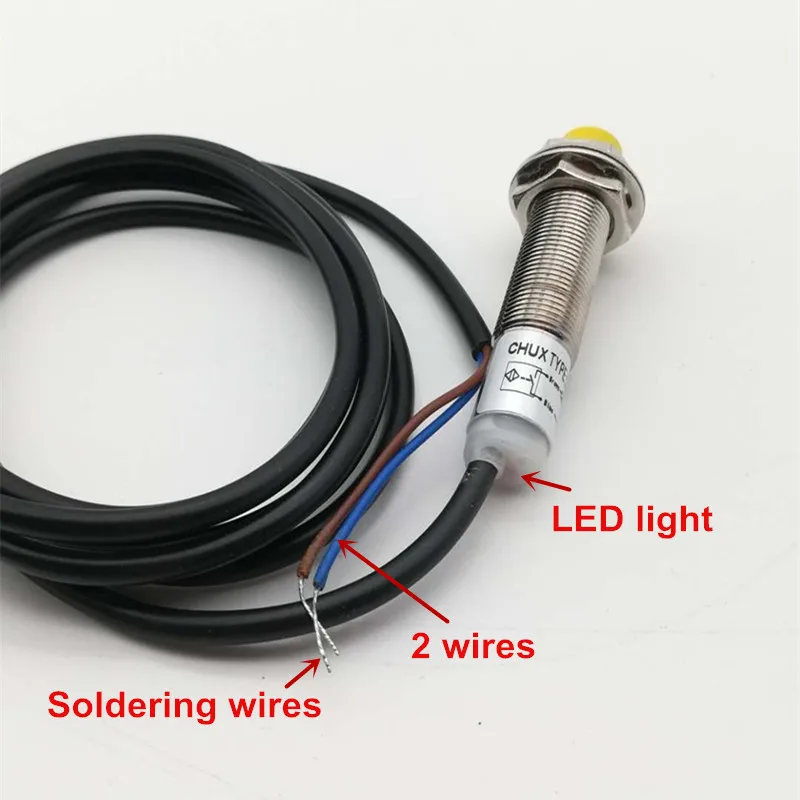 CHUX Inductive Proximity Switch M12 DC 24V 4mm Detect Distance NO/NC Non-Flush Type Motion Sensor | Обустройство дома