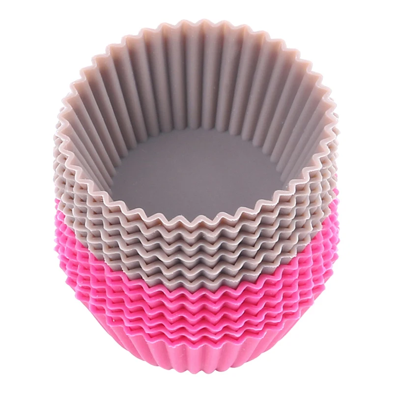 12 шт./лот пищевой силикон мини кекс вкладыши Инструменты для торта силиконовая