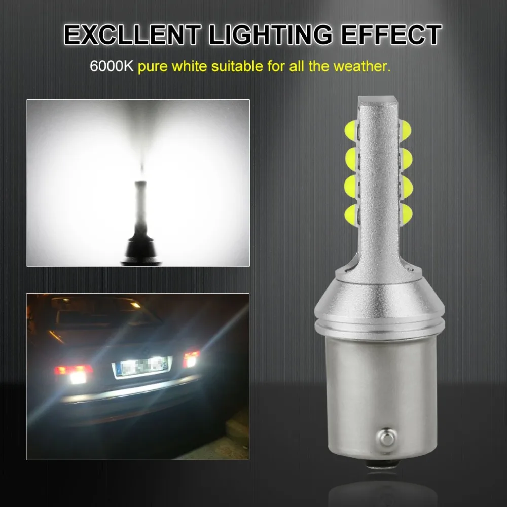 2x BA15S светодиодный 1156 P21W лампа R5W R10W 12 3535SMD автомобильная заднего сигнала задний
