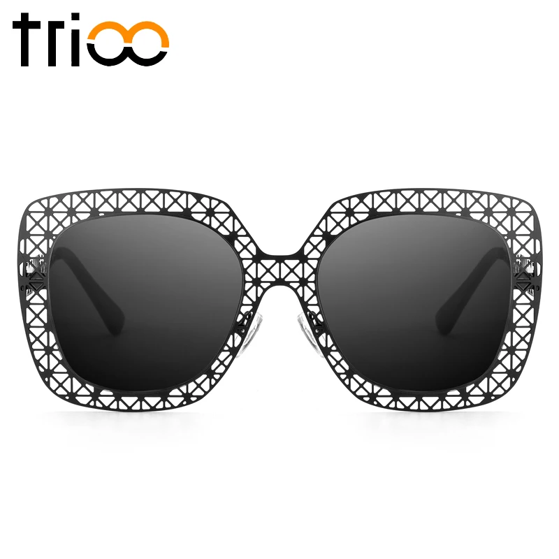 Солнцезащитные очки TRIOO в металлическом кружевном стиле женские Полые