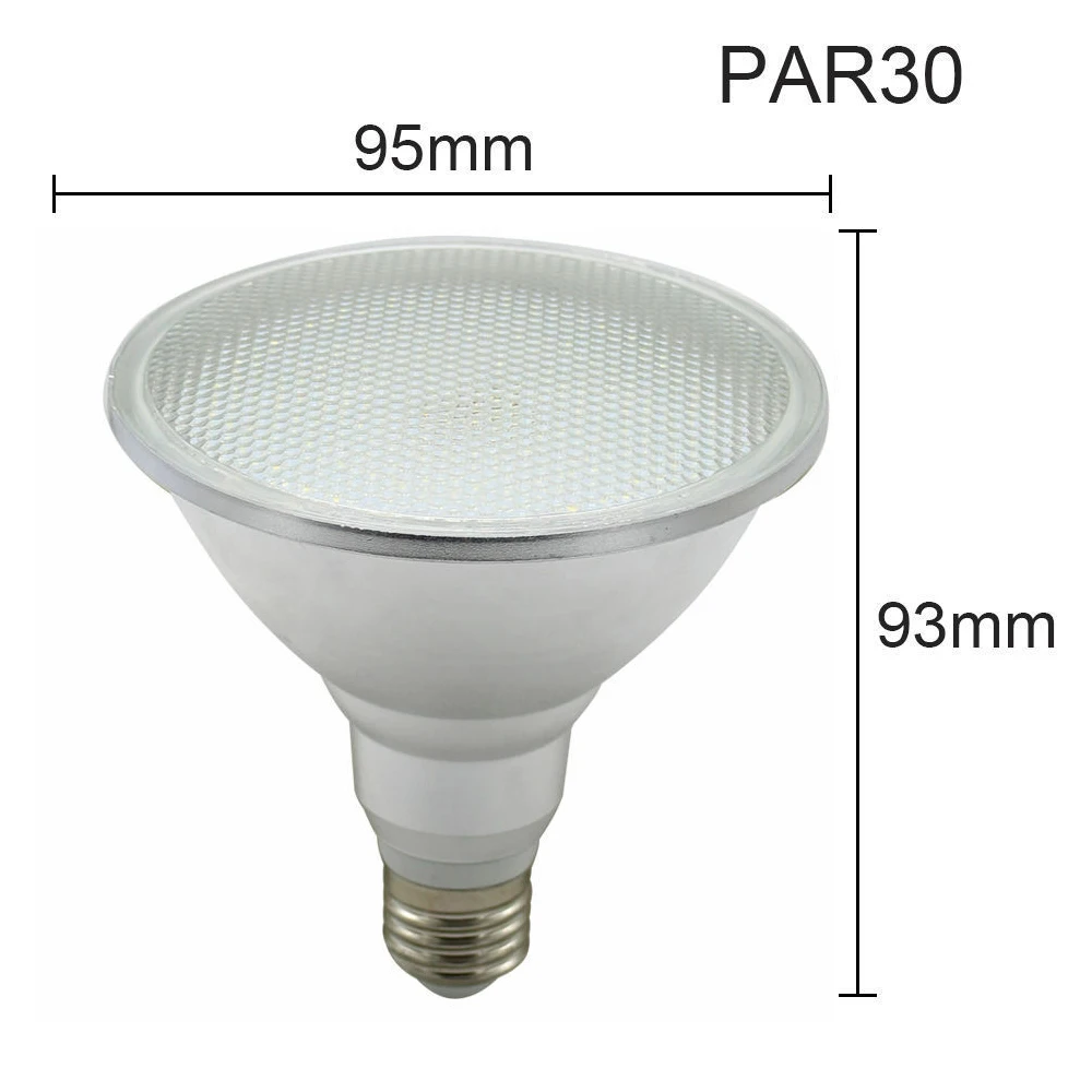 Супер яркая 2835 SMD PAR20/PAR30/PAR38 E27 светодиодная лампа с регулировкой 7 Вт/12 Вт/15 Вт точечная лампа для помещений AC 110 В/220 В/85-265 в освещение