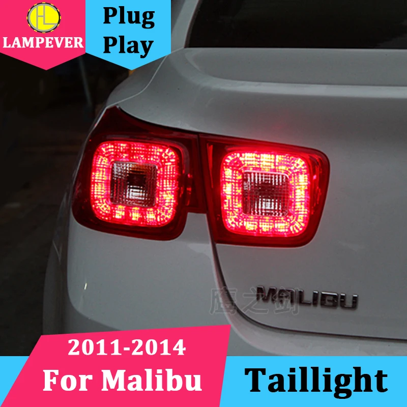 Задняя лампа для Chevrolet Malibu светодиодная сигнальная лампа задний фонарь malibu задняя лампа 2011- светодиодный DRL+ тормоз+ Парк+ сигнальная остановка