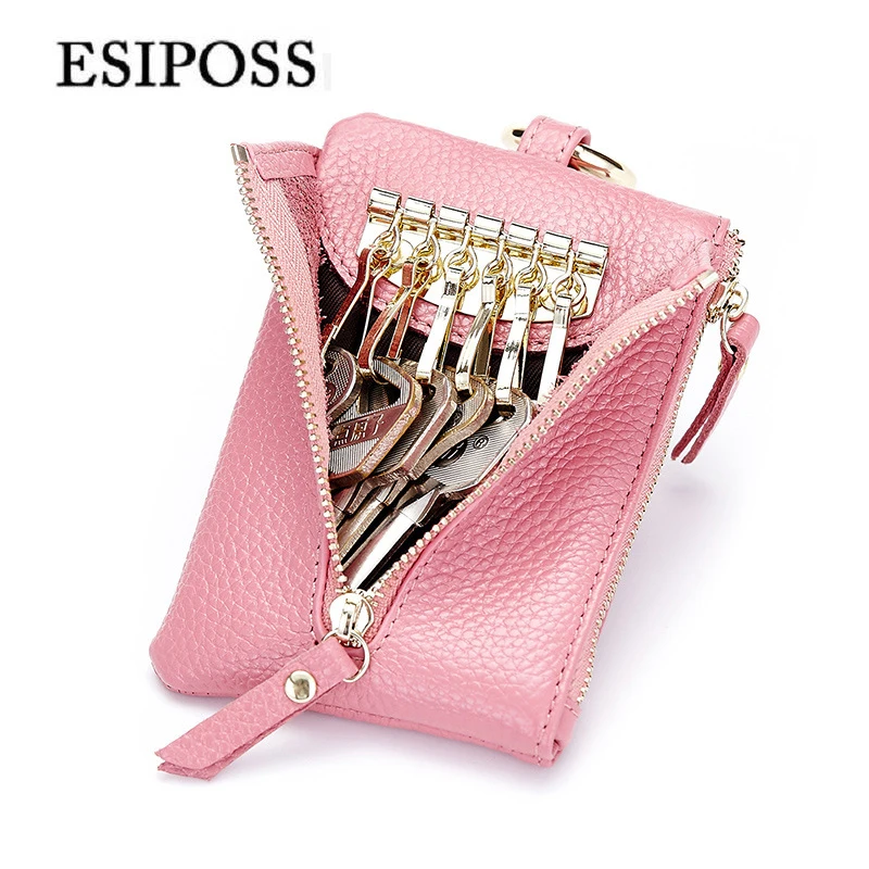 Чехол для ключей из натуральной кожи мужчин и женщин|designer key case|key casepurse holder |