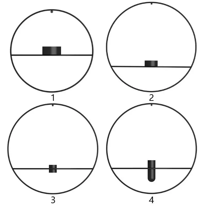 Круглый Подсвечник настенный Европейский 3d металлический подсвечник