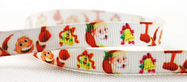 [IuBuFiGo] 3/8 &quot(9 мм) Рождественская лента с Санта Клаусом X'mas Grpsgrain для украшения