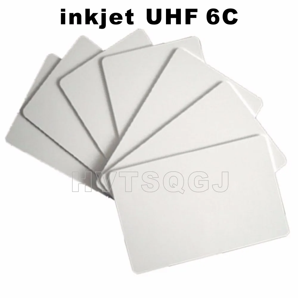 

50pcs Inkjet printable cr80 alien H3 gen2 UHF blank rfid pvc cards