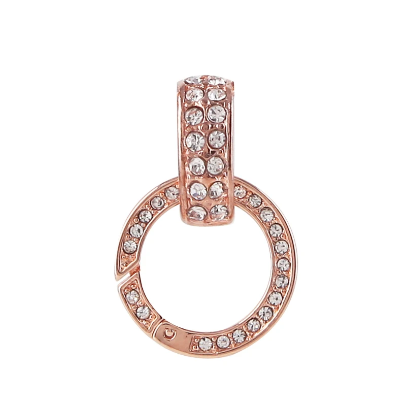 Горячая Распродажа Хрустальная Пружинная Застежка подвеска с цепочкой длиной 45