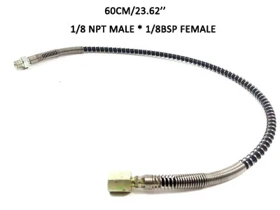 60CM NPT-M BSP-F Шланг высокого давления пружина обернутая трубка PCP Пейнтбол наполнение воздуха части связанные различные длины и варианты резьбы - Цвет: 60CM NPT-M BSP-F