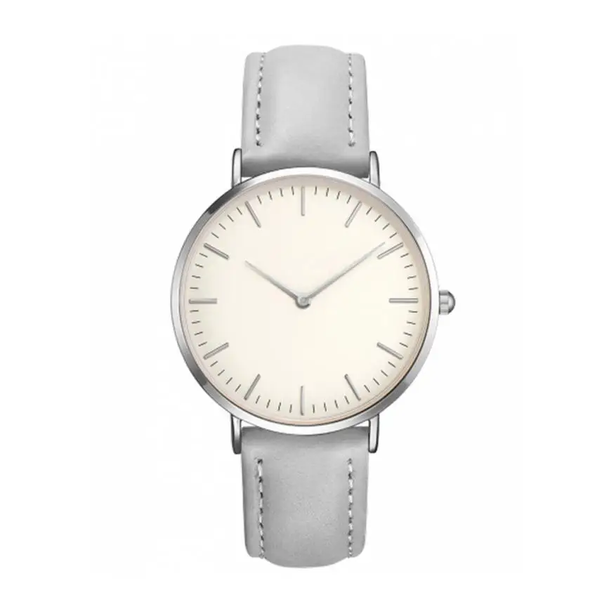 Moment # N03 2018 новые женские часы relogio feminino простые кварцевые ремешок кожаные