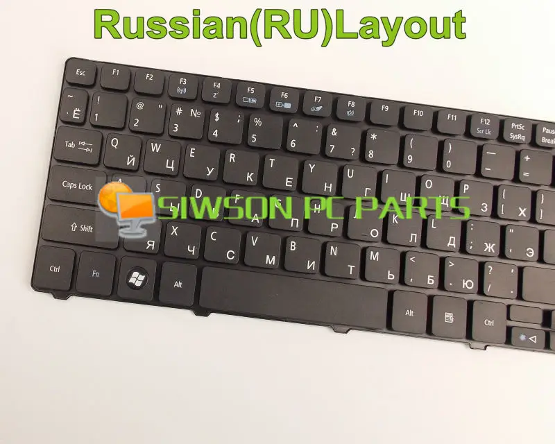 Новая клавиатура для ноутбука RU Русская версия Acer Aspire 7745ZT 5739/g 8940/g 5738DZG 5738PG 5738PZG