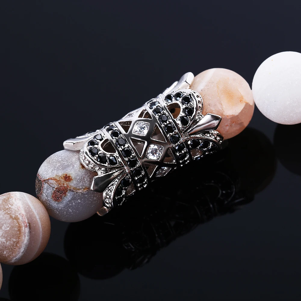 Trendy Popular Fashion Bracelets Bangles Classic Colorized Natural Lava Stones Charm Bead Bracelet Men Women Yoga Jewelry | Украшения и