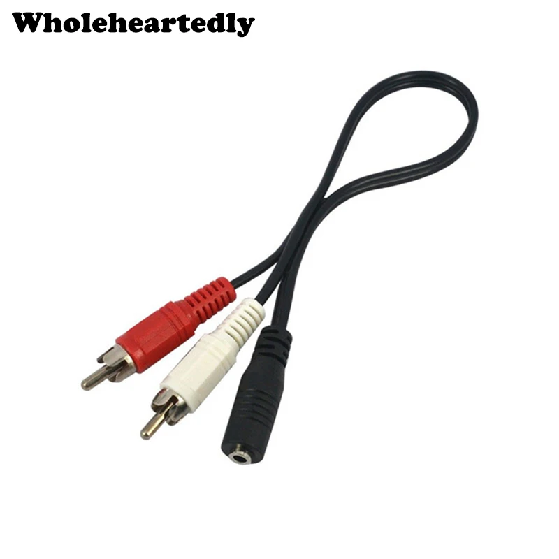 1 шт. высокое качество Jack 3 5 мм до 2 RCA Y адаптер аудио стерео гнездо к стандарту