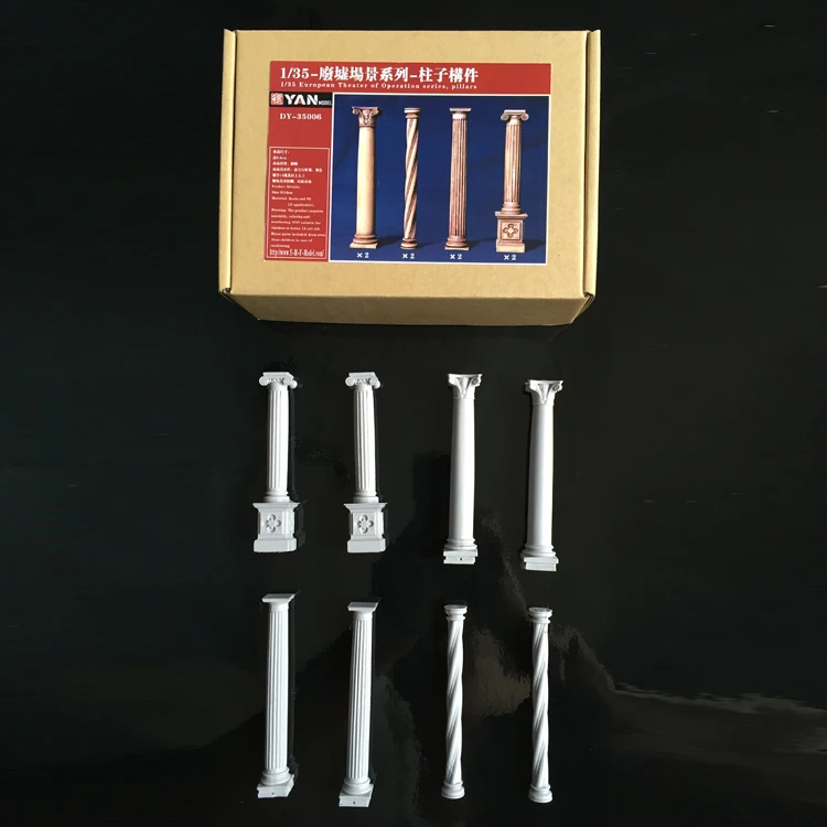 DIY 1/35 Смола сцена Европейская Архитектура аксессуар столб компонент военный 06