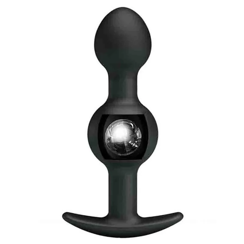 Анальные бусины для взрослых чувственные секс-игрушки черная силиконовая