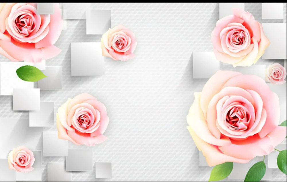 Wallpaper background wall sticker free shipping 3 d TV setting download roses | Дом и сад